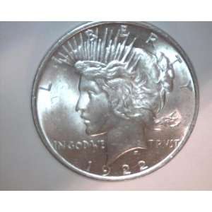  1922 Peace Silver Dollar Uncirclated Condition Everything 