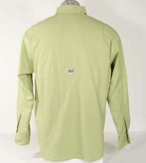 Columbia Sportswear CO. PFG Omni Shade Green Shirt Performance Fishing 