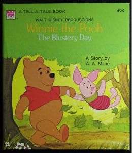 WINNIE THE POOH THE BLUSTERY DAY TELL A TALE BOOK 49¢  