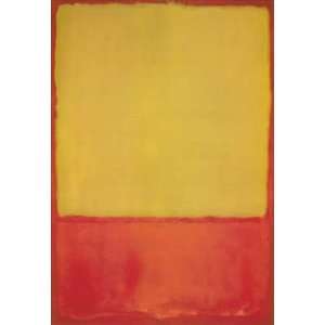  Mark Rothko 26W by 38H  The Ochre (Ochre, Red on Red 