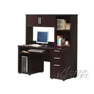  Study Desk with File Cabinet and Hutch