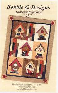 Birdhouse Inspiration Quilt Pattern by Bobbie G Designs  