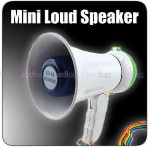 Mini Megaphone Microphone Bullhorns AMP Loud Speaker WH  