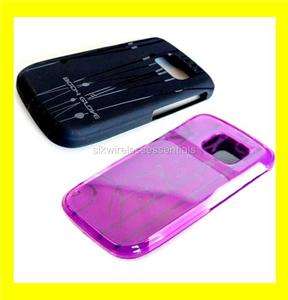 New Body Glove Silicone Gel Case For Pantech Link P7040 (Pink+Black)