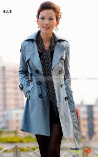 Women Fashion Slim Casual Bowknot Trench Coat Jacket Outwear 4 Colors 
