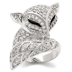  Designer Inspired Fox Pave CZ Ring: Jewelry