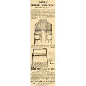   Lothrop Bridal Muslin Underwear   Original Print Ad