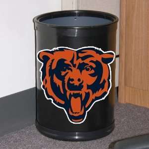  Chicago Bears Black Team Wastebasket