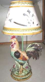 Home Interior Rooster Candle Lamp NIB  