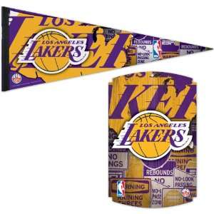  Wincraft Los Angeles Lakers Espn Pennant And Wood Sign 