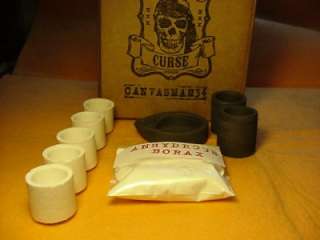 Graphite Melting Dish, 2 Graphite Crucibles, 5 Silica Crucibles,1/2 