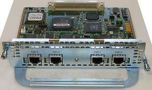 Cisco 4 Port T1 E1 CEoIP Circuit Emulation over IP Network Module NM 