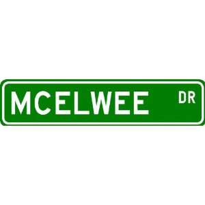  MCELWEE Street Sign ~ Personalized Family Lastname Sign 