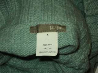 Womens J. CREW Light Green Turtleneck sweater Sz SMALL  