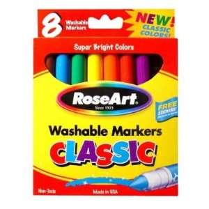    RoseArt Washable Classic Broadline Markers (3001)