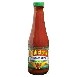 La Victoria Red Taco Sauce Mild   12 oz  Grocery & Gourmet 