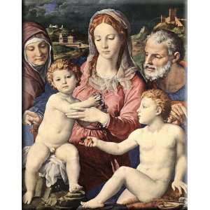   Family 13x16 Streched Canvas Art by Bronzino, Agnolo