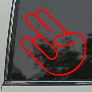  Shocker Red Decal College Funny Irony Window Red Sticker 