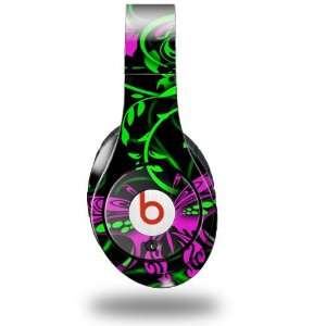 Twisted Garden Green and Hot Pink Decal Style Skin (fits genuine Beats 
