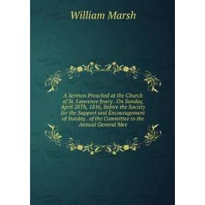   . of the Committee to the Annual General Mee William Marsh Books