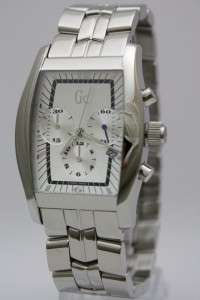 New Guess Men Swiss Made Steel Chronograph Date Watch GC36501G1