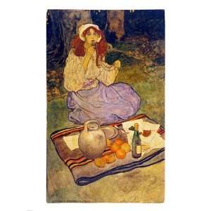 PPBPVP1611 Elizabeth Shippen Green, Miguela, kneeling still 