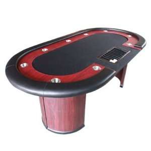  84 Gentlemens Poker Table Texas Holdem 10 Seater(black 