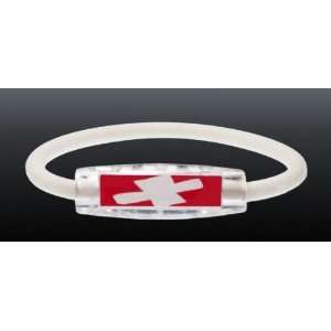  Switzerland Magnetic Negative Ion Flag Wristband: Sports 