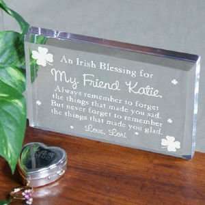  Made You Glad Irish Blessing Keepsake