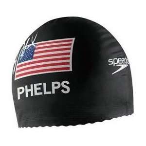  Michael Phelps   USA 2008 Beijing Olympics   Autographed Black Swim 