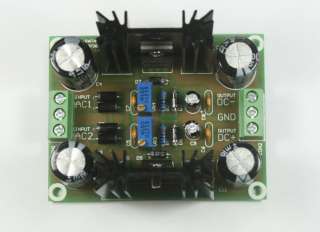 Based on LM317T and LM337T Voltage Regulator chip，Compact 