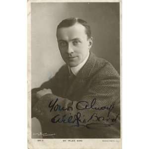 Wilkie Bard British Actor Autographed Vintage Postcard 