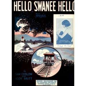  Hello Swanee Hello Vintage 1926 Sheet Music: Everything 