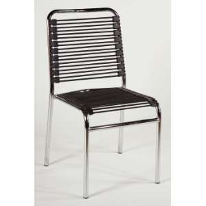  Set of  4   Bungie High Back Chrome Stacking Chair 