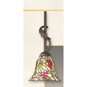  Burnish Iron Grapes Mini Tiffany Pendant Lamp