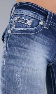 Miss Me Jeans Capris Star Bright Border Stitch Denim Crop Pant JP5418P 
