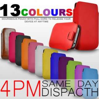   Leather Pull Tab Pouch Case Cover For Samsung U380 Brightside  