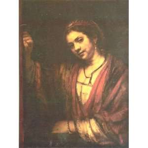  Oil Painting Woman in the Window Rembrandt van Rijn Hand Painted 