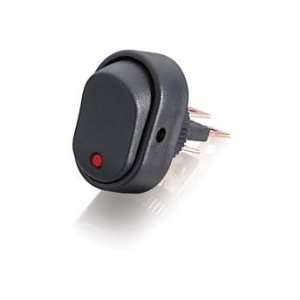   : 12VDC/30A SPST Illuminated Rocker Switch with Red LED: Electronics