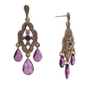  Marianne Amethyst Chandelier Earrings Jewelry