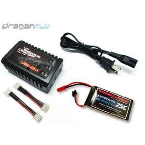   & Draganflyer Battery with Power Supply & Charge Cable: Toys & Games