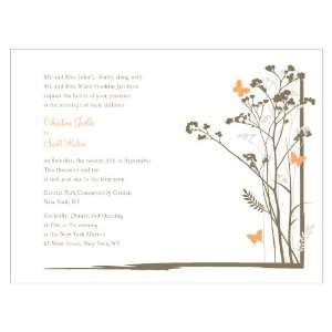  Romantic Butterfly Invitation   Peach: Health & Personal 