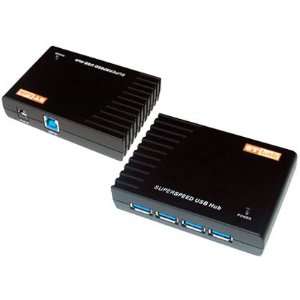  4 Port SuperSpeed USB 3.0 External Hub with 2A PS 