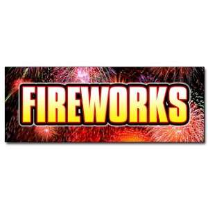 24 FIREWORKS I DECAL sticker stand firework store 