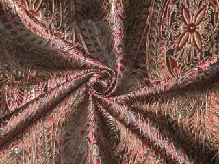 EXTREMELY RICH HANDLOOM WOVEN BROCADE JACQUARD FABRIC  