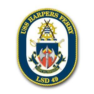   Navy Ship USS Harpers Ferry LSD 49 Decal Sticker 3.8 