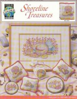 Shoreline Treasures shells coral sea cross stitch pattern leaflet 