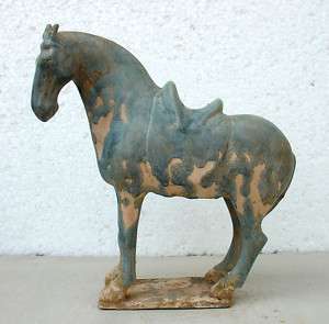 42 10 a Nece Sui Cyan Glazed Pottery Horse Figure  