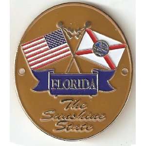  Florida & United States of America Flags   Hiking Stick 