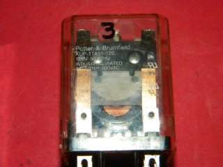 Lot of 2 Potter & Brumfield KUP 11A55 120 Relays KUP11A55120  